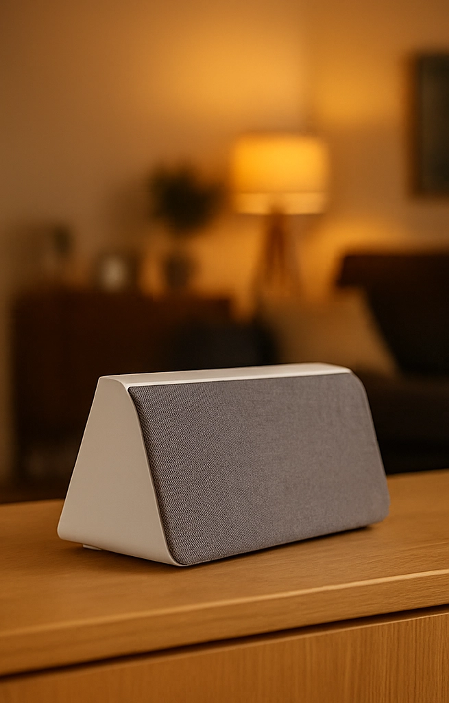 Sicheres Zuhause bei Sonnenuntergang